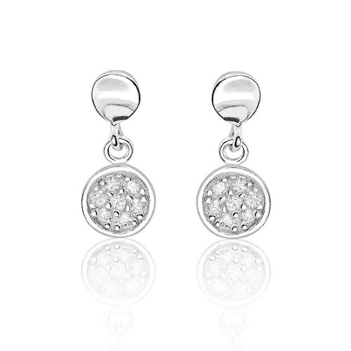 Sterling Silver Disc Style Earrings